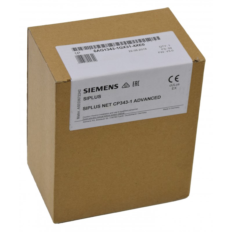 Siemens SIPLUS NET CP343-1 6AG1343-1GX31-4XE0 6AG1 343-1GX31-4XE0 New sealed