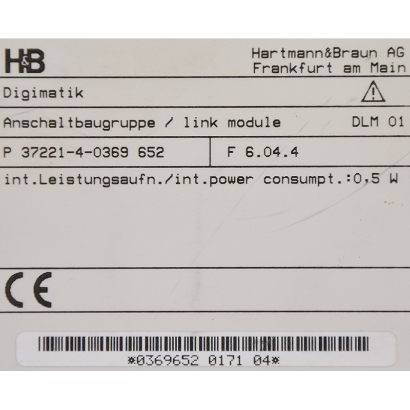 H&B DIGIMATIK P 37221-4-0369 652 LINK MODULE
