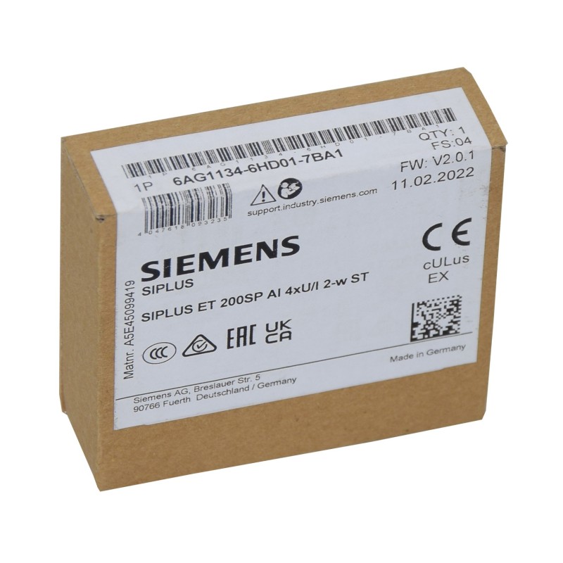 Siemens 6AG1134-6HD01-7BA1 SIPLUS ET200SP 6AG1 134-6HD01-7BA1 Neu versiegelt