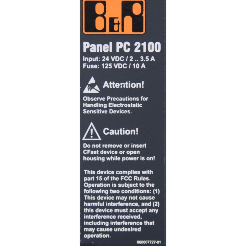 B&R PPC2100 5W00000003A020-001 Systemeinheit PC 2100 New