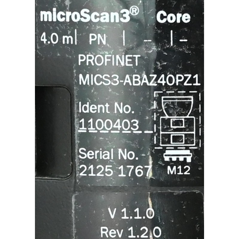 Sick MICS3-ABAZ40PZ1 Safety Laser Scanner Microscan3 1100403