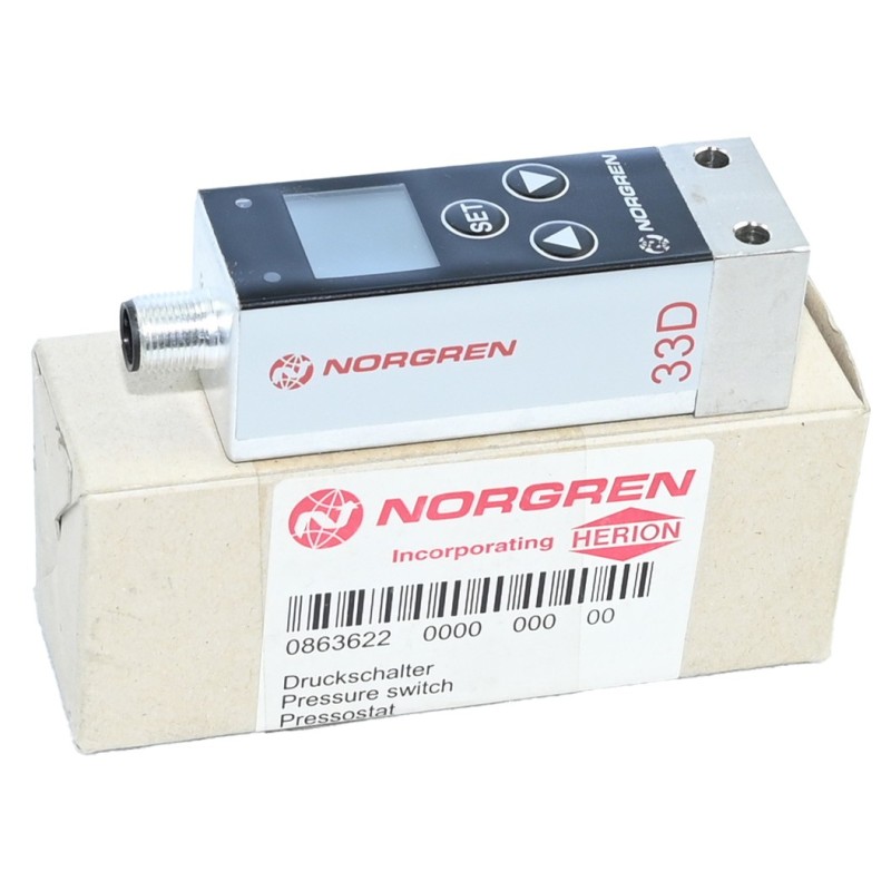 Norgren 33D A5324 Druckschalter 0863622 Neu