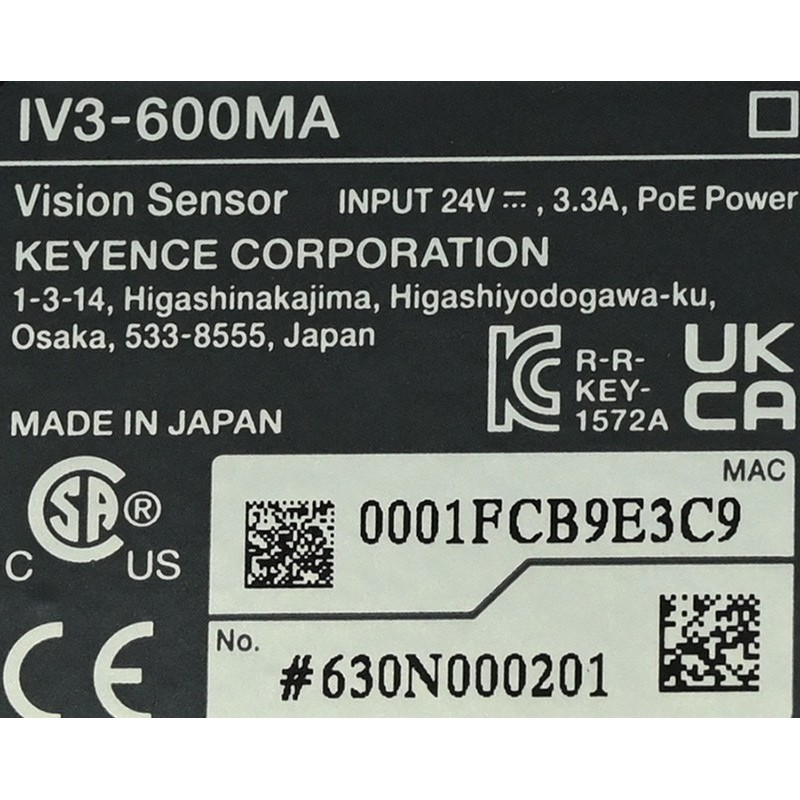 新品 KEYENCE キーエンス IV3-600MA 用画像判別センサ :pj0408-1sj028:さくらストア - 通販 -  Yahoo!ショッピング energostan.kz | energostan.kz