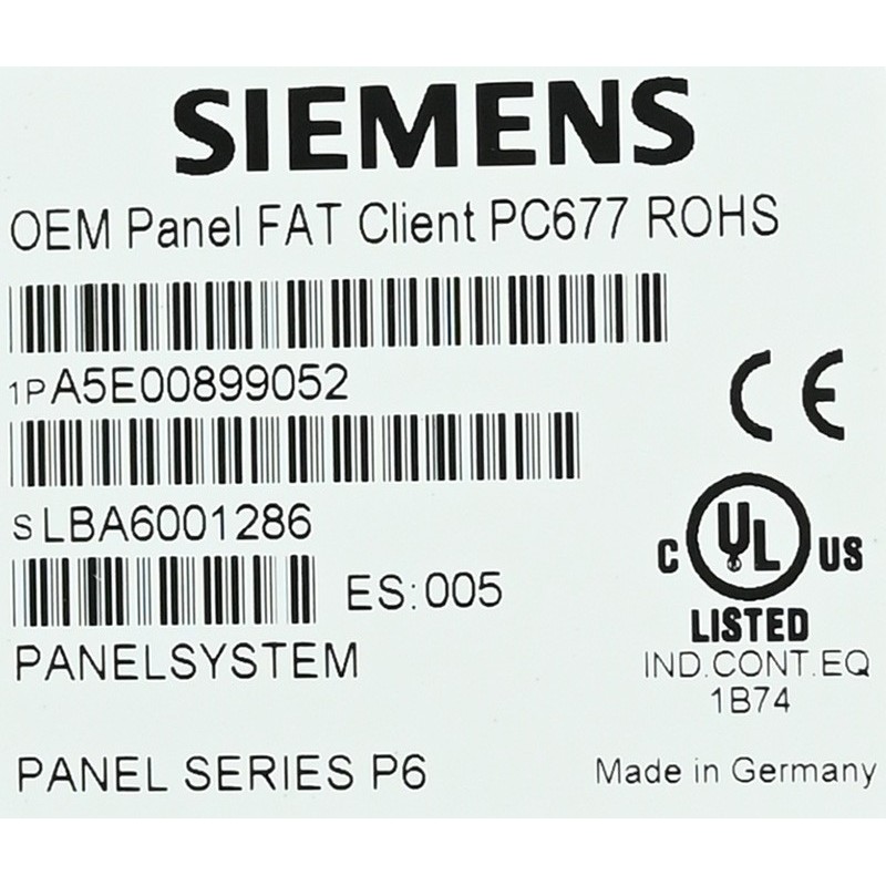 Client 677 Siemens A5E00899052 Simatic OEM Panel FAT Client PC677