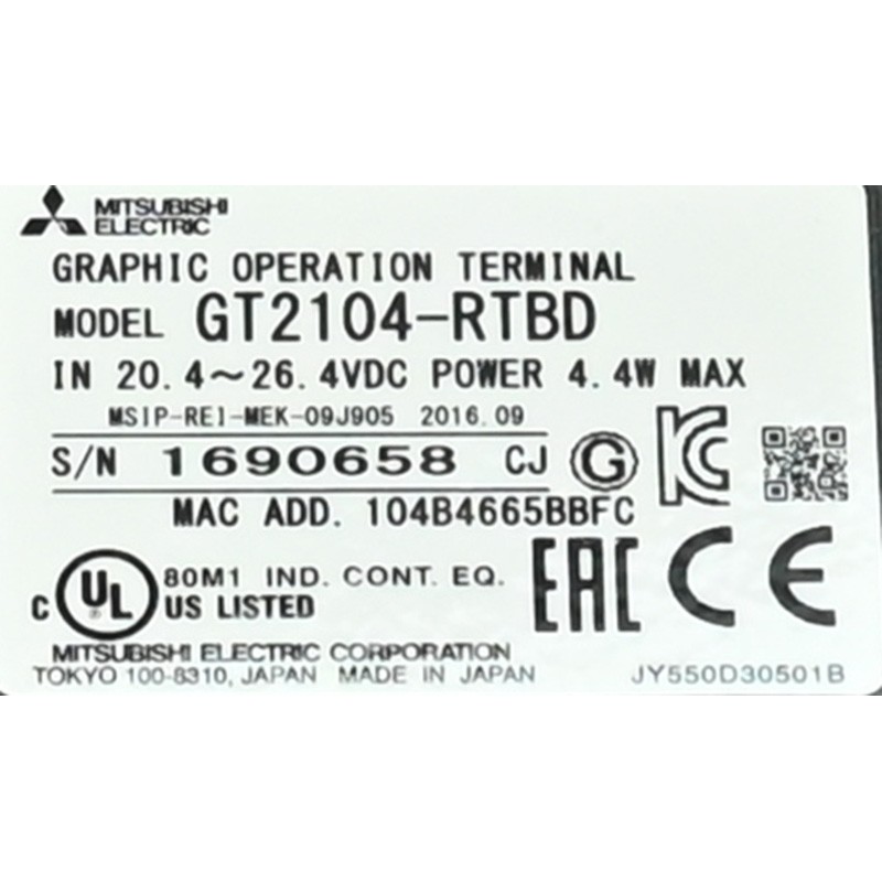 三菱電機 GOT GT2104-RTBD GT2104-RTBD Features Human Machine Interfaces MELHMI-GOT