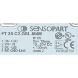 Sensopart FT 25-C2-GSL-M4M RGB color sensor with IO-Link New