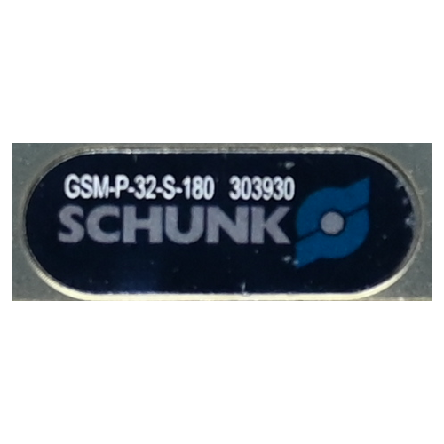 Schunk GSM-P-32-S-180 303930 Rotary Gripping Module with Parallel Gripper