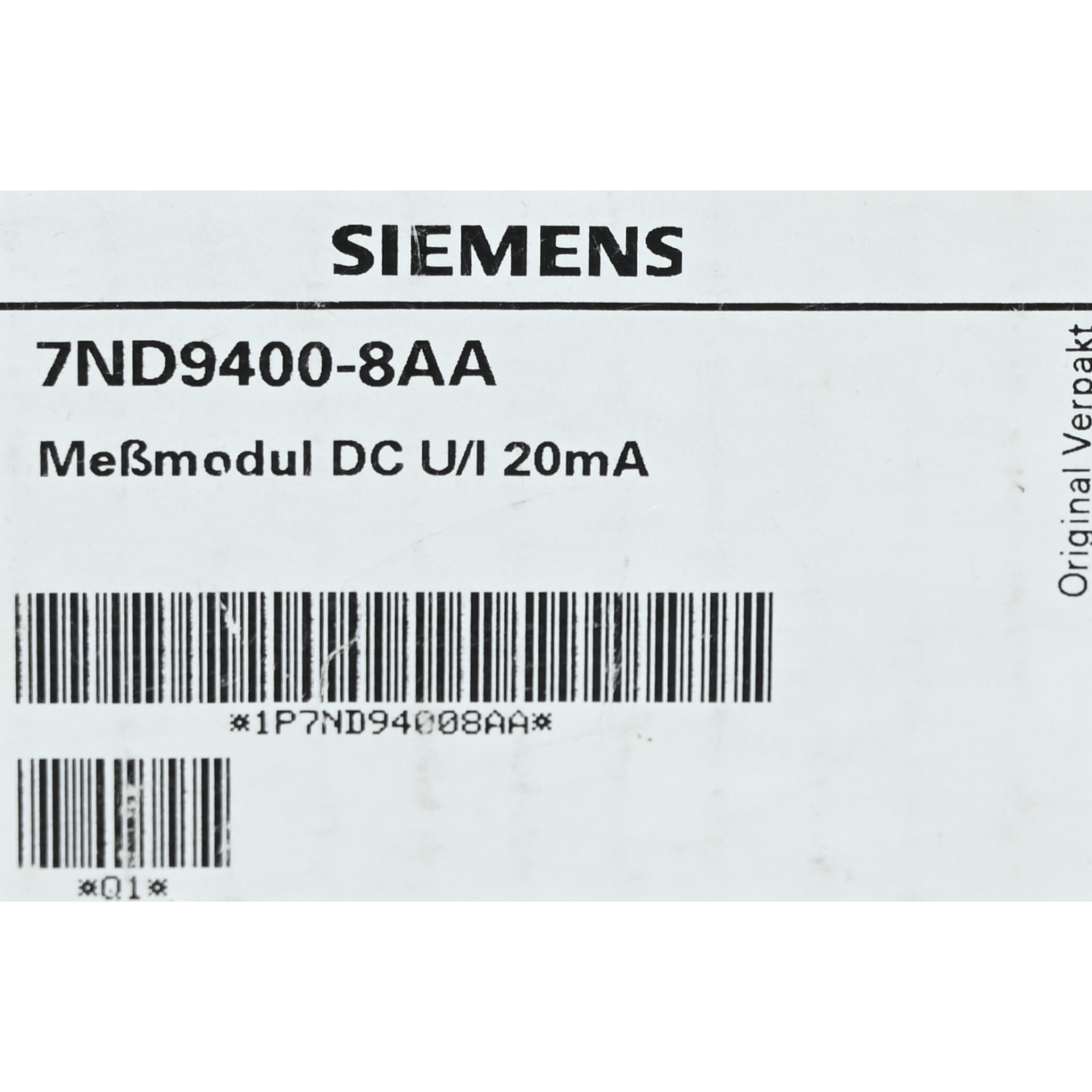 Siemens 7ND9400-8AA 7ND9 400-8AA 3-channel measuring module Neu
