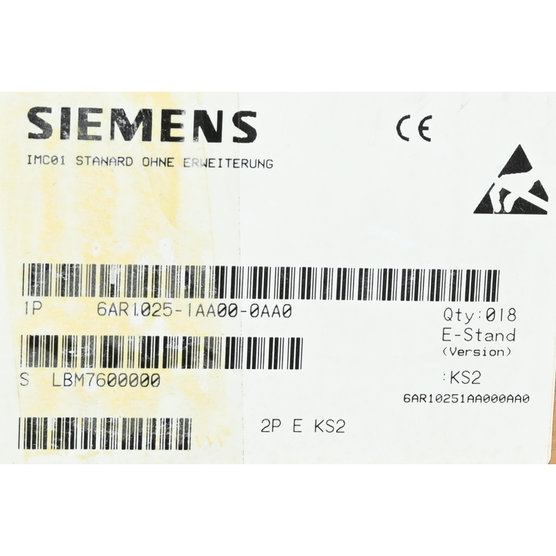Siemens 6AR1025-1AA00-0AA0 Sicomp IMC01 6AR1 025-1AA00-0AA0 Compact ...