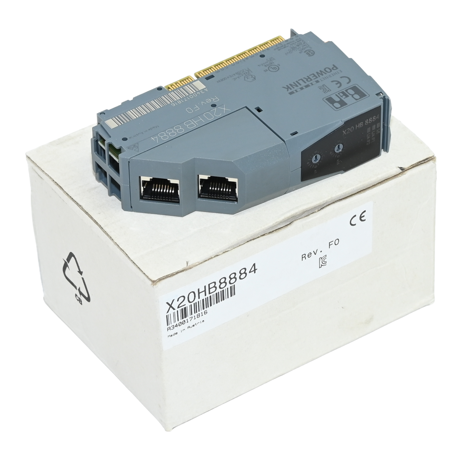 B&R X20HB8884 X20 HB 8884 POWERLINK Compact Link Selector New