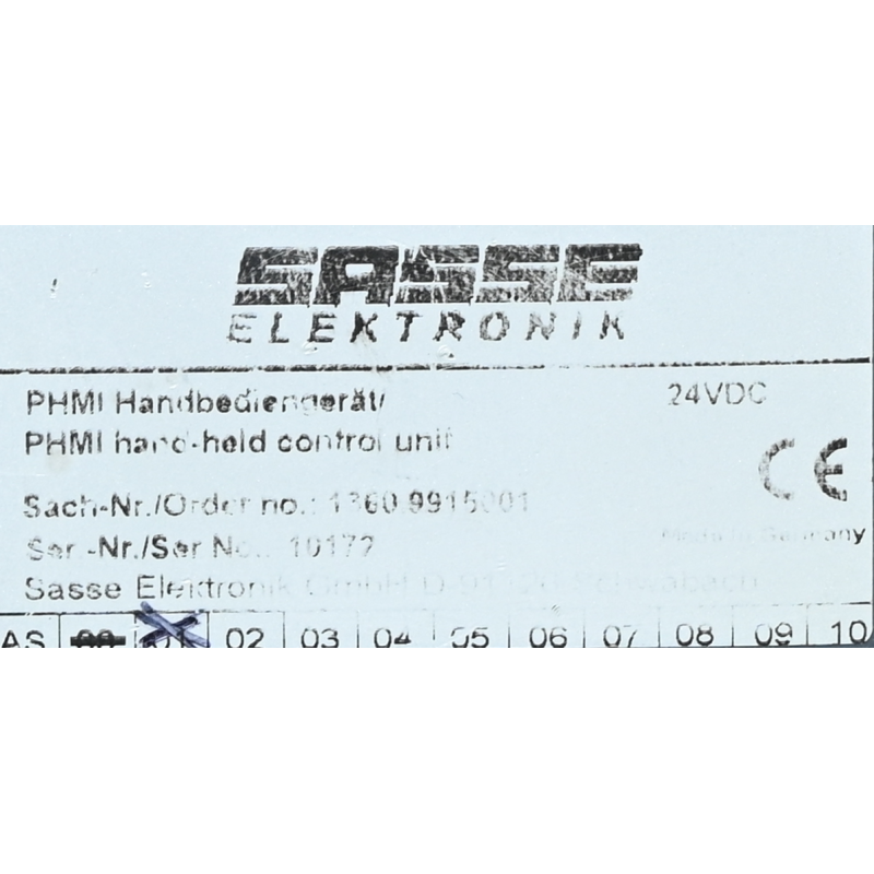 Sasse 9915001 1360 Handheld Control Unit