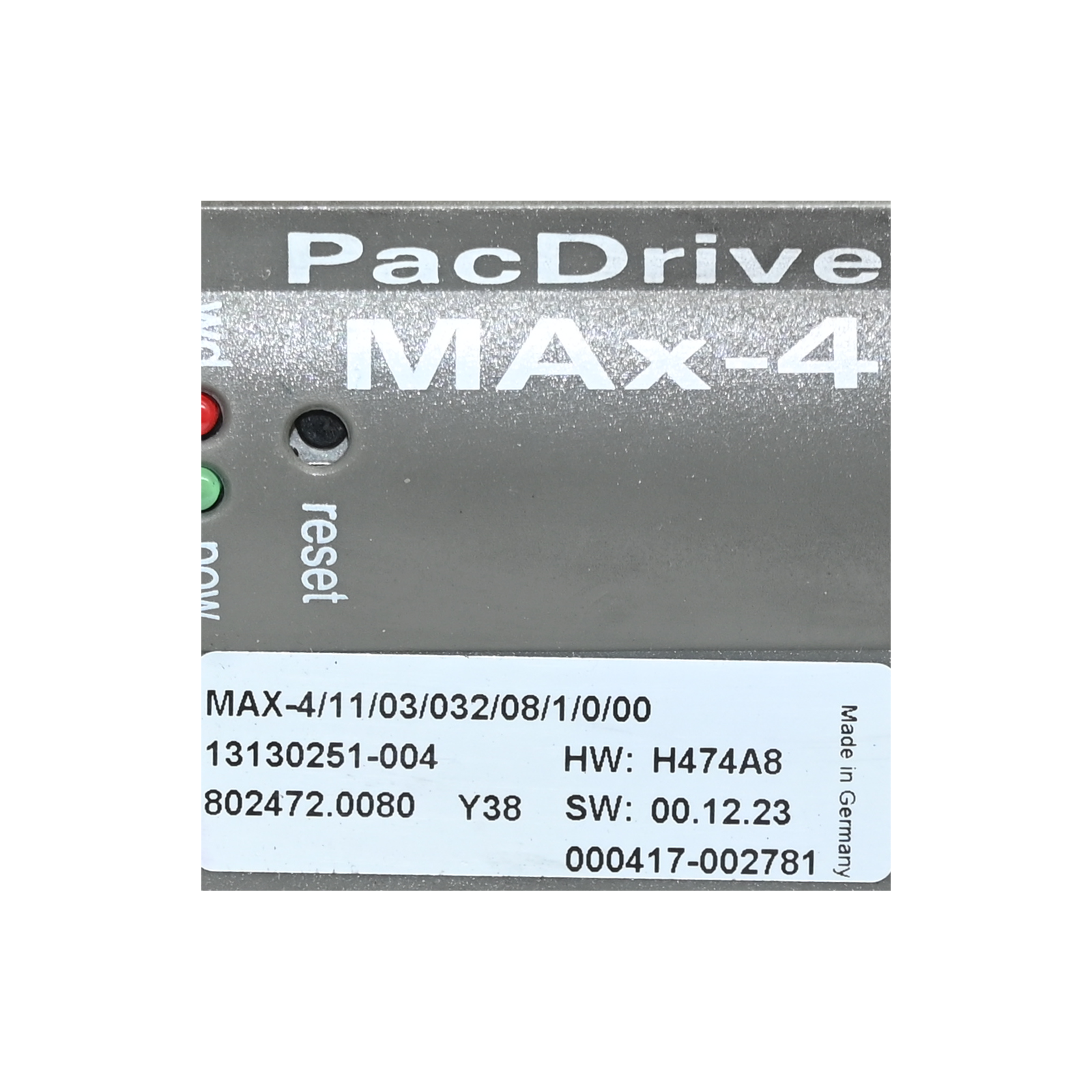 ELAU MAX-4/11/03/032/08/1/0/00 PacDrive MAx-4