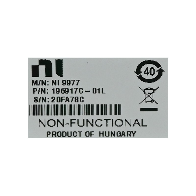 Infinity 9977 National Instruments NI 9977 196917C-01L Filter Module