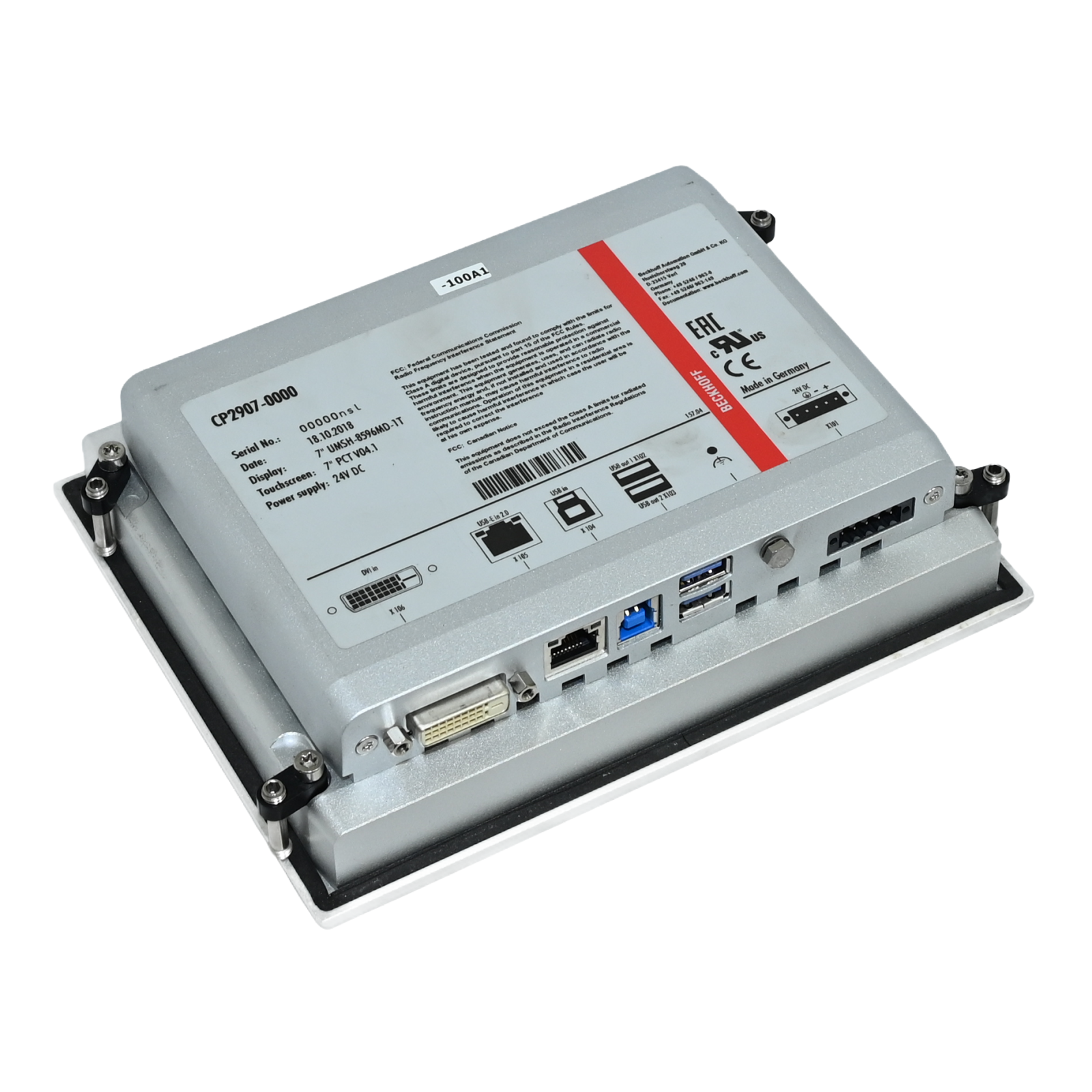 Beckhoff CP2907-0000 Multi-touch Built-in Control Panel
