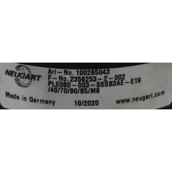 Neugart Rack Neugart 100265043 PLE080-003-SSSB3AE-E19/40/70/90/B5/M6 Planetary Gearbox