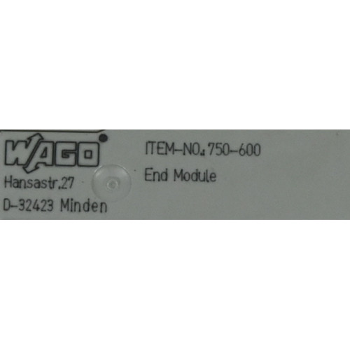 Wago 750-600 End Module