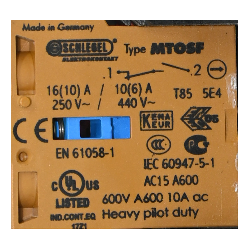 Schlegel MTOSF + MTI Emergency Contact Block
