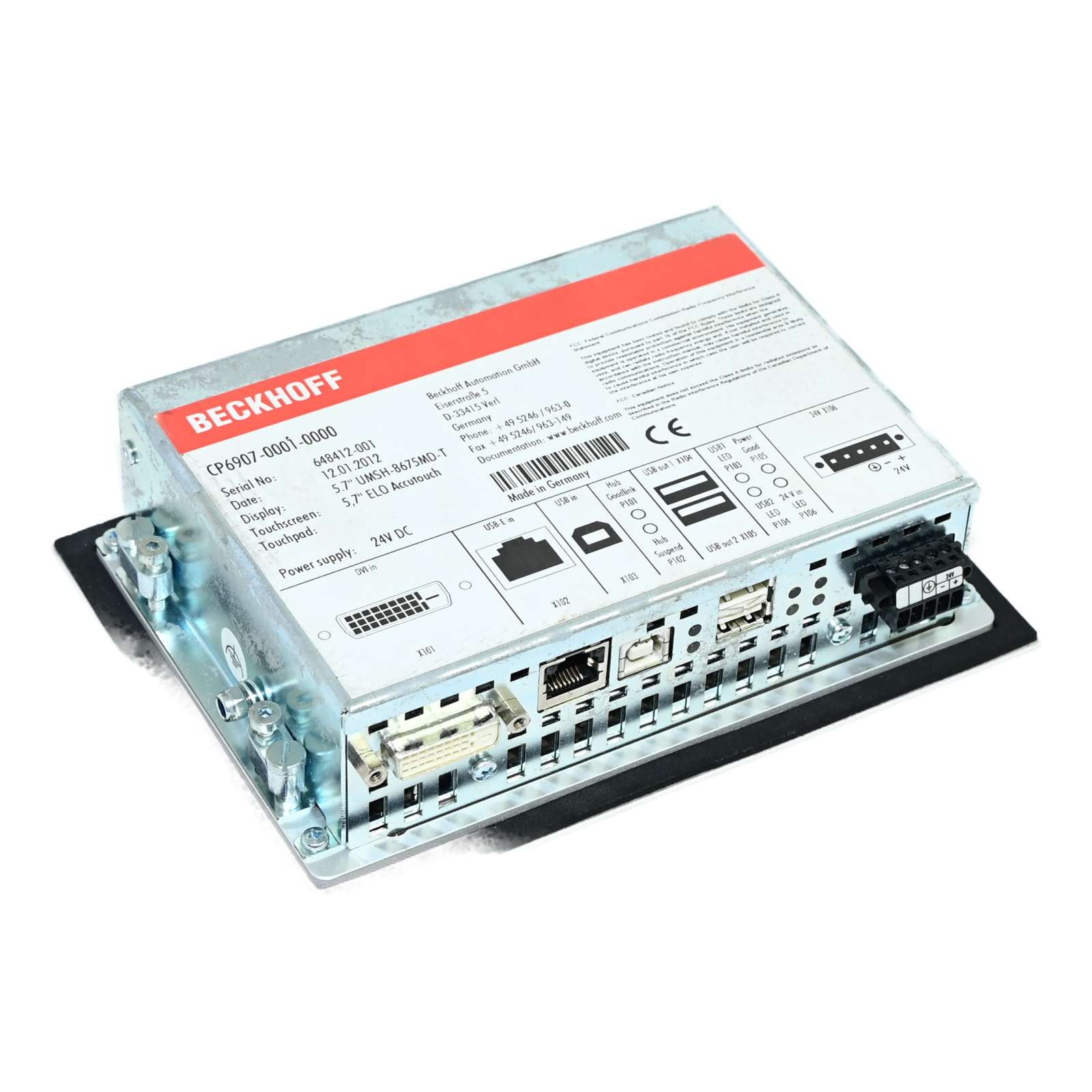 Beckhoff CP6907-0001-0000 Economy Built-in Control Panel
