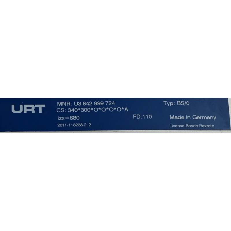 URT Bosch U3 842 999 724 BS/0 Conveyor Drive Belt Section Module